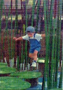 child playing in Jumpland