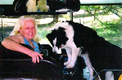 Elaine and the school bus "that we go everywhere in."